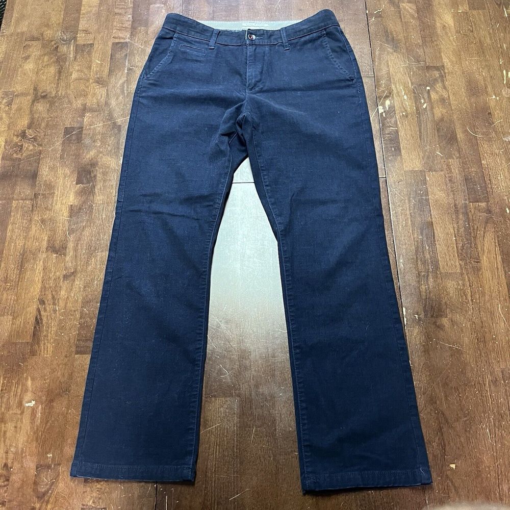 Five Four Pants Mens 32 (fits 34x31)  Navy‎ Flat Front Chino Golf Straight Leg